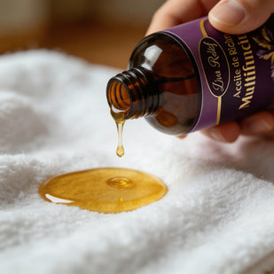 Aplique unas gotas sobre el abdomen
